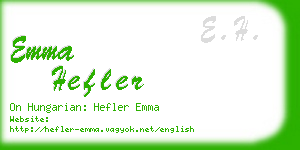 emma hefler business card